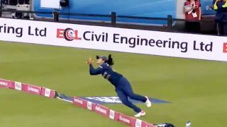 India Women vs England Women, T20I Series: Harleen Deol के शानदार कैच ने जीता फैंस का दिल, कप्तान Harmanpreet Kaur ने कहा...